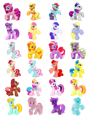 my little pony mini figures names